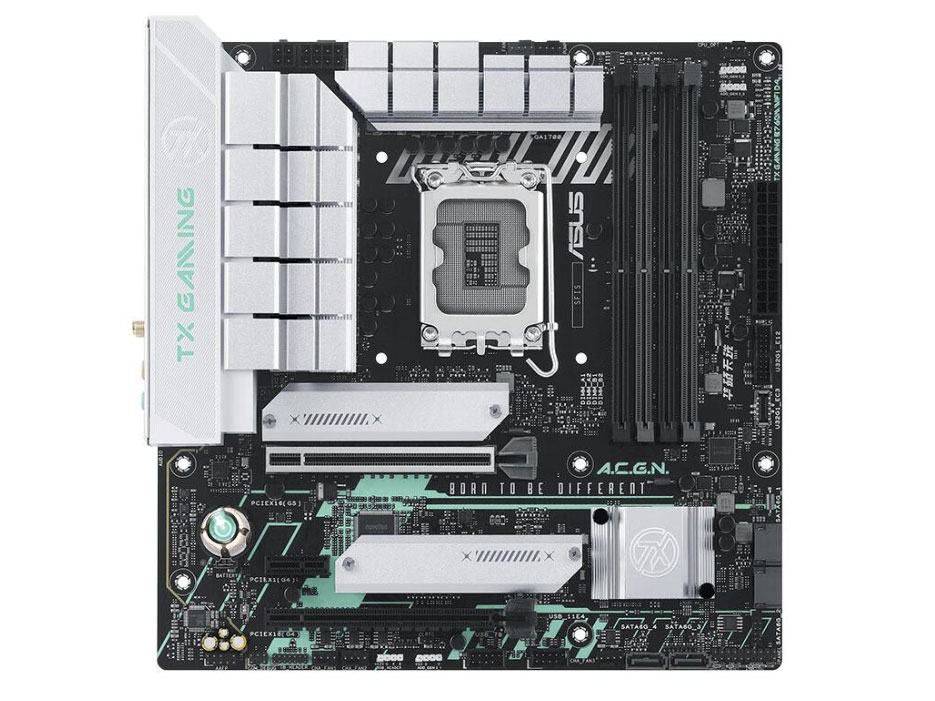 华硕主板TUFTX GAMING B760M WIFI DDR4 天选白（DP+HDMI+type-c+2*M.2 ARGB）