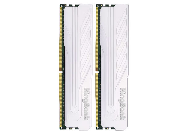 金百达（KINGBANK）16GB(8GBX2)套装 DDR5 5600 台式机内存条 银爵