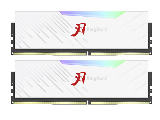 金百达（KINGBANK）32GB(16G×2)套装 DDR4 4000 台式机内存条海力士原装CJR颗粒 白刃RGB灯条