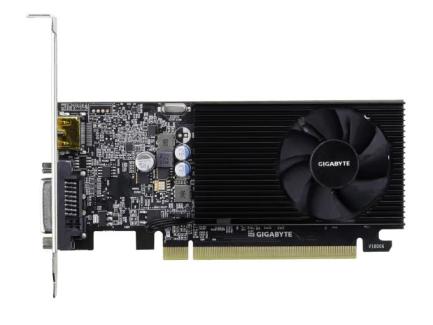 技嘉 GIGABYTE GeForce GT 1030 Low Profile D4 2G办公显卡