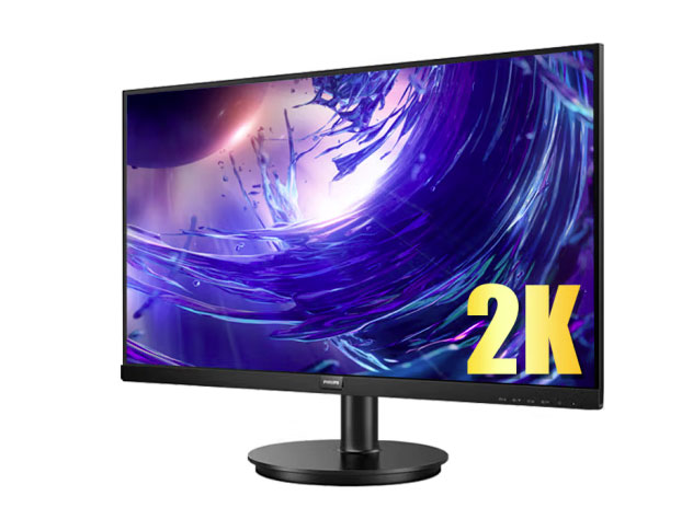 飞利浦 275V8L   平面,VA QHD/75Hz,250nits,4000:1(对比度),Easy read ,low blue,普通底座		