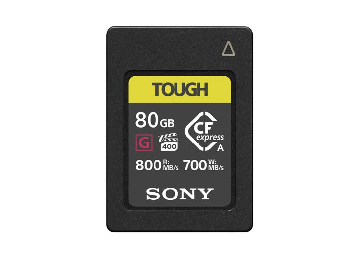 索尼（SONY）80GB CEA-G80T CFexpress Type A存储卡 读速800MB/s 写速700MB/s CFe存储卡 三防卡
