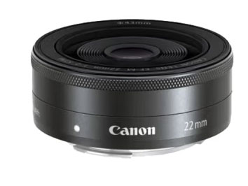 佳能（Canon） 22饼干头 22mm定焦微单镜头大光圈人像 定焦镜头微单小痰盂