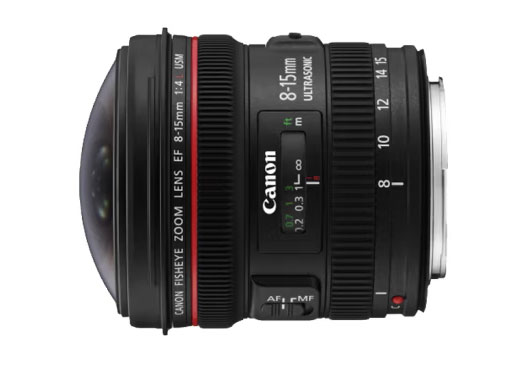 佳能（Canon） 单反镜头 大三元镜头 变焦镜头专业全画幅单反相机镜头 EF EF 8-15mm f/4L USM鱼眼镜头