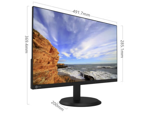 联想来酷显示器 低蓝光不闪屏 可壁挂 电脑液晶显示器   B2211E/H HDMI+VGA       21.5寸    微边框