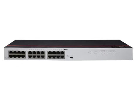 华为数通智选百兆交换机  S1730S-L24FR-A 24口百兆机架式 以太网即插即用中小企业园区集线分流器防雷