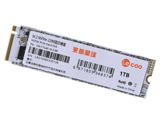 联想来酷 G30    (2280)     M.2/NVME   128G  256G  512G  1T 