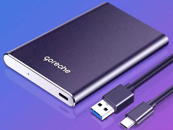 睿志-睿远   金属超薄款    Type-C USB3.1   移动硬盘盒
