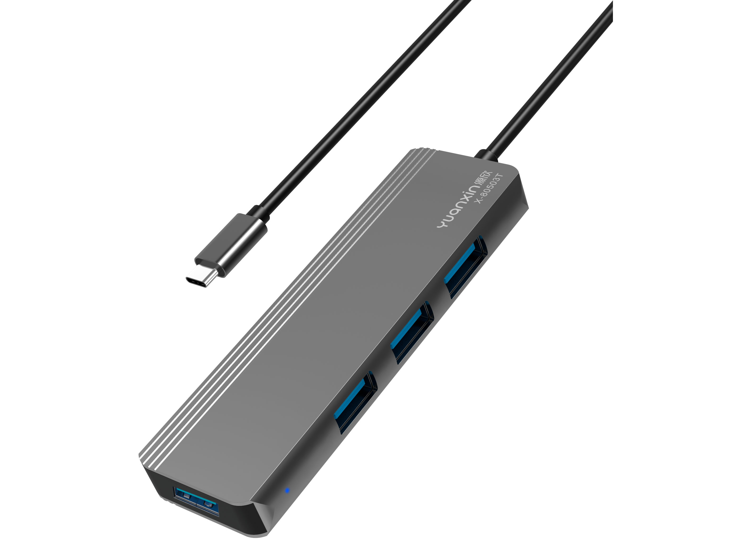 源欣X-80503T         Type-c 转 3.0 4口    线长0.25米