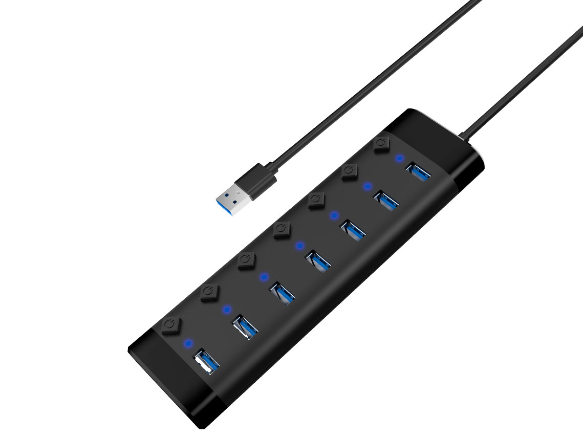 源欣x-80907             带开关 7口 USB3.0 1.5米