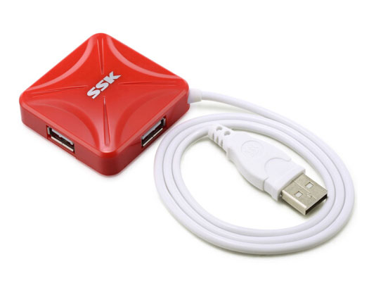 飚王烽火027 USB2.0 4口                                    线长0.6米 红/蓝色 
