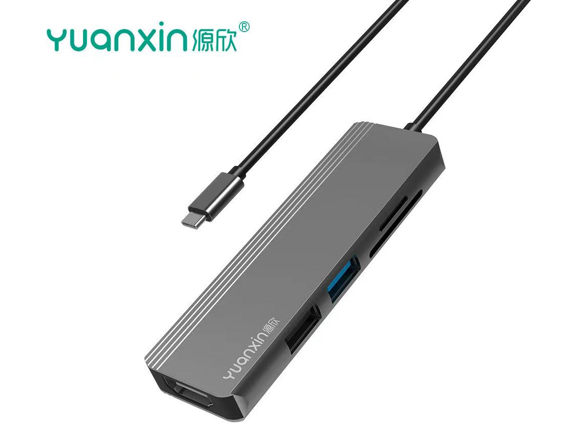 源欣X-80505B                              C口转HDMI+U3+U2+SD+ TF （五合一）
