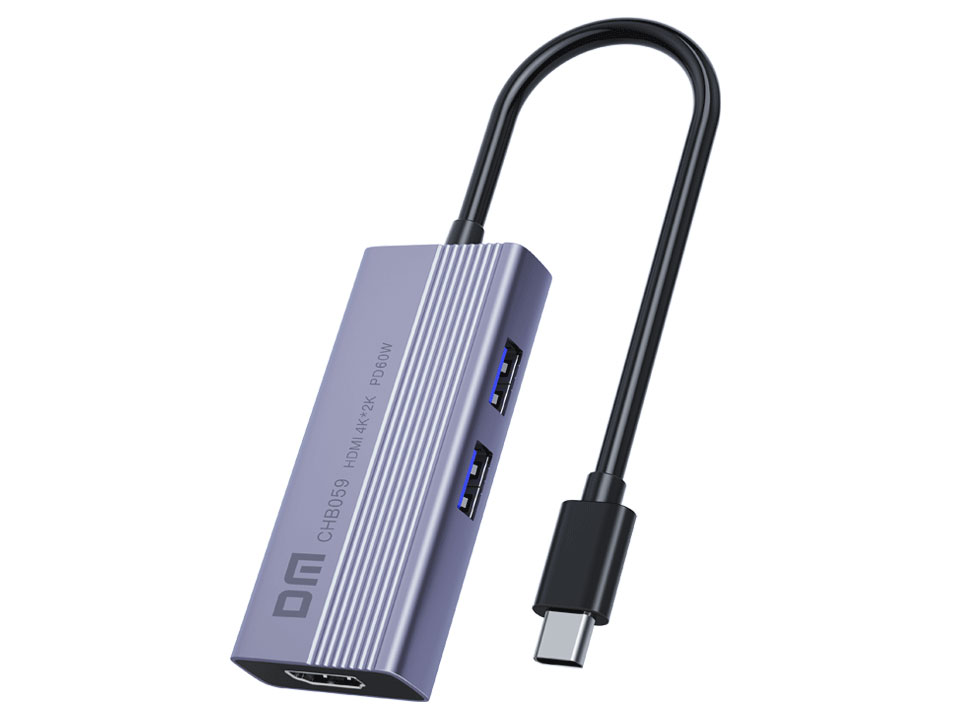 DM大迈 CHB059 （六合一）   TYpe-c转U3*1+U2*1+PD+TF+ SD+HDMI