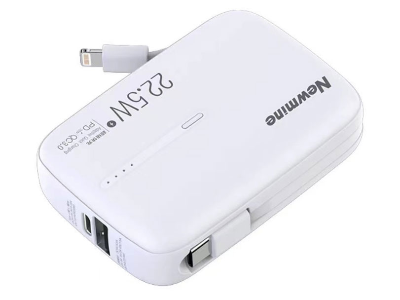 纽曼P166                22.5W迷你                 快充自带线                            1万毫安 