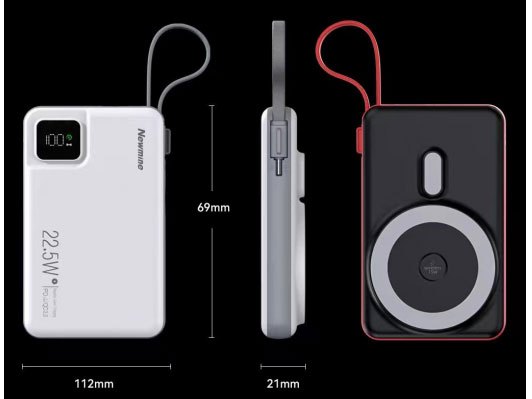 纽曼P128W                         无线磁吸+自带线快充                   1万  新品  