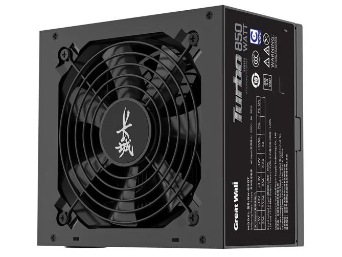 长城电源GW-850T（铜牌） 额定 850W 5年质保
