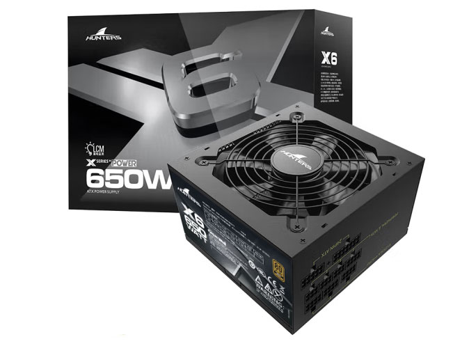 长城电源X6金牌全模额定 650W