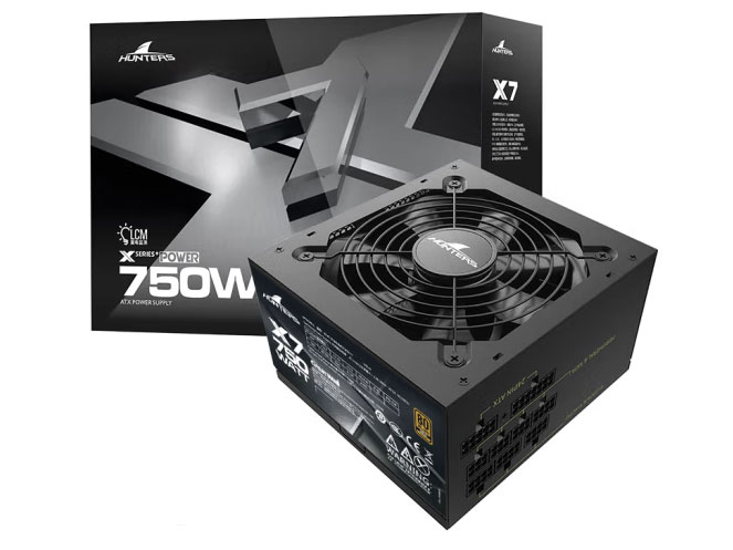 长城电源X7金牌全模 额定 750W