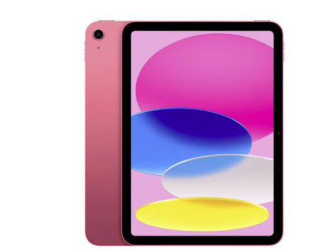 Apple/ iPad(第 10 代)10.9英寸平板电脑 2022年款(256GB WLAN版/学习办公娱乐/MPQ03CH/A) 白/蓝/黄/粉