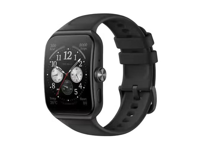 OPPOWatch3Pro智能运动独立通话手表  羽金牛皮表带/铂黑氟胶表带