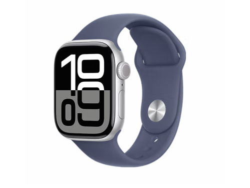 Apple/苹果 Watch Series 10 智能手表运动型表带 银色/亮黑/玫瑰金 GPS版 46mm S/M 