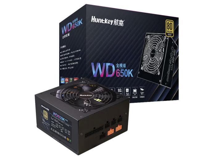 航嘉（Huntkey）WD650K全模组 金牌650W电脑电源