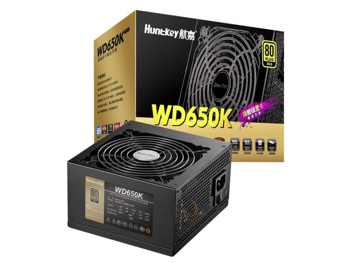 航嘉（Huntkey）WD650K 金牌650W电脑电源