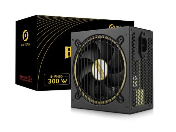 游戏风暴电源时光450(额定300W/被动式/1*8PIN/支持走背线 安规3C认证)
