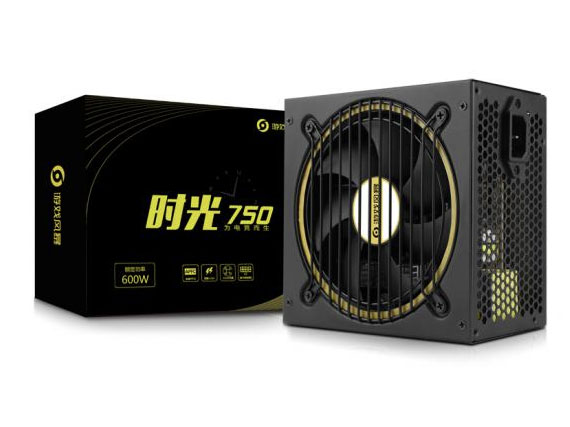 游戏风暴 时光750 时光电源(额定功率600W,12CM静音风扇,双路+12V输出)