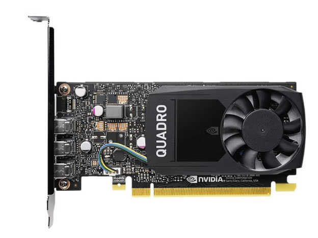 英伟达（NVIDIA） 工作站显卡PCIe 适用各品牌主机 P400 2G显卡 (mini DP*3) 工包