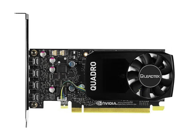 英伟达（NVIDIA） 工作站显卡PCIe 适用各品牌主机 P600 2G显卡(mini DP*4) 工包