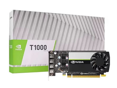 英伟达（NVIDIA）T1000 4G丽台8G平面设计建模渲染多屏专业图形显卡 T1000 4G(工包)