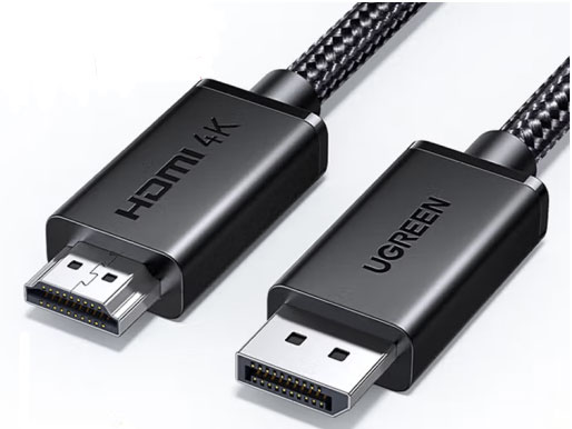  绿联（UGREEN）DP转HDMI转接线4K60HZ高清线1.2版电脑接电视显示器连接线DisplayPort转hdmi公对公1.5米