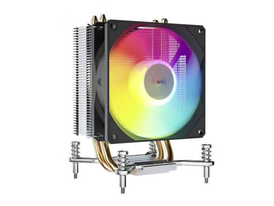 雅浚E1 PRO 两管幻彩 塔式风冷散热器