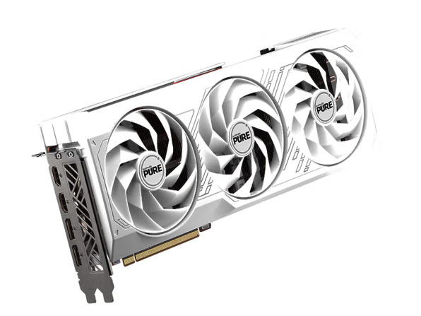 蓝宝石 RX 7700XT 12GB GDDR6 极地版 三扇、白色 