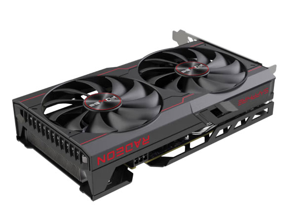 蓝宝石 RX 6500 XT 4GB GDDR6 白金版 双扇、黑色 
