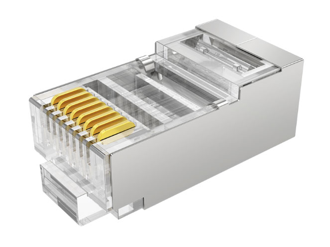 胜为  RC-9050 六类水晶头 CAT6千兆网线网络连接头50个/盒 金属屏蔽RJ45镀金 8P8C宽带线接头