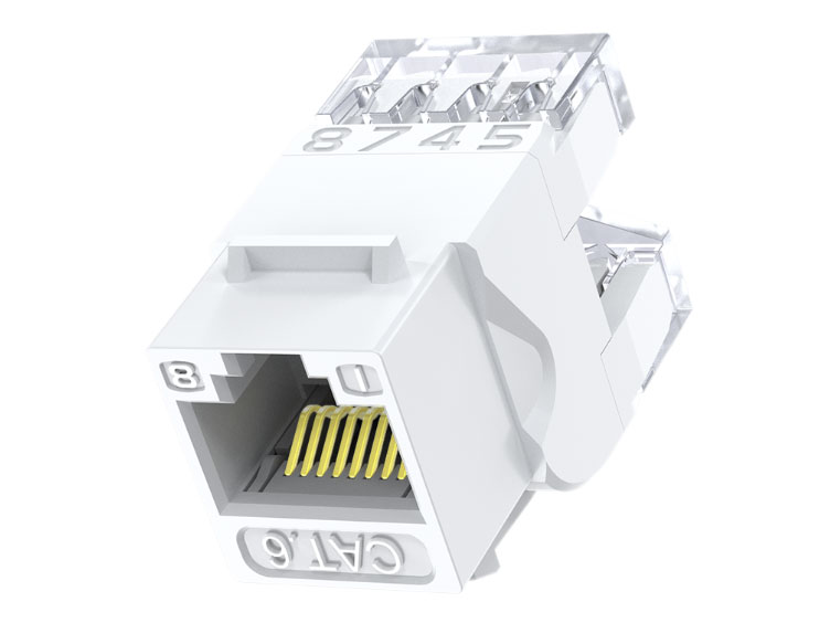 胜为  CMK6004H 六类网络模块 CAT6千兆网线面板连接器非屏蔽 RJ45水晶头电脑插座连接头直通头 单个装