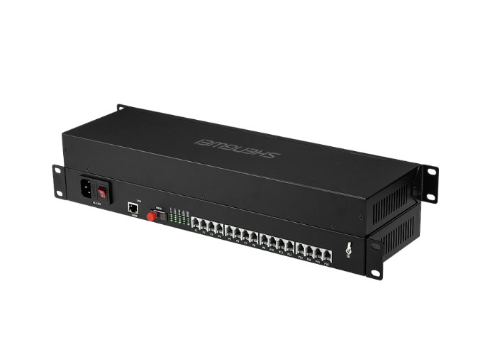 胜为  BGDJ1601 数字电话光端机PCM语音光端机电话光纤收发器光电转换器16路电话+1路网络FC接口一对