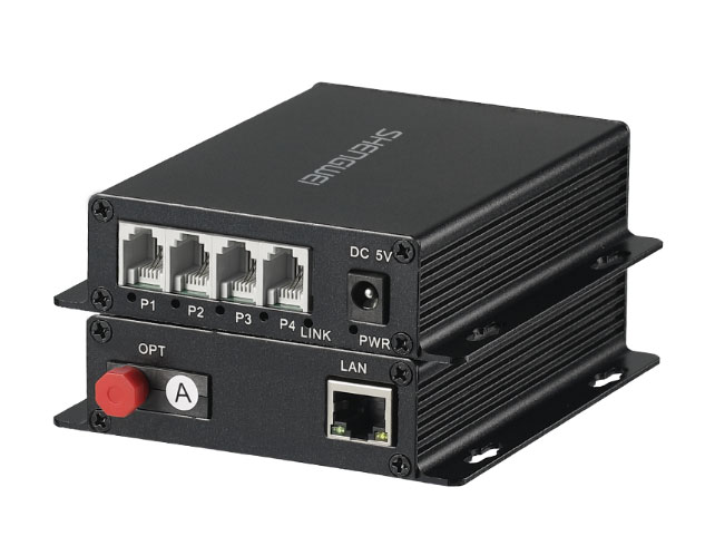胜为  BGDJ0401 数字电话光端机PCM语音光端机电话光纤收发器光电转换器4路电话+1路网络FC接口一对