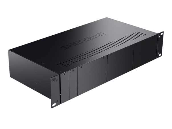 胜为  SC-1014B 14槽光纤收发器专用机架带电源及开关 标配型带上柜配件 兼容千兆百兆