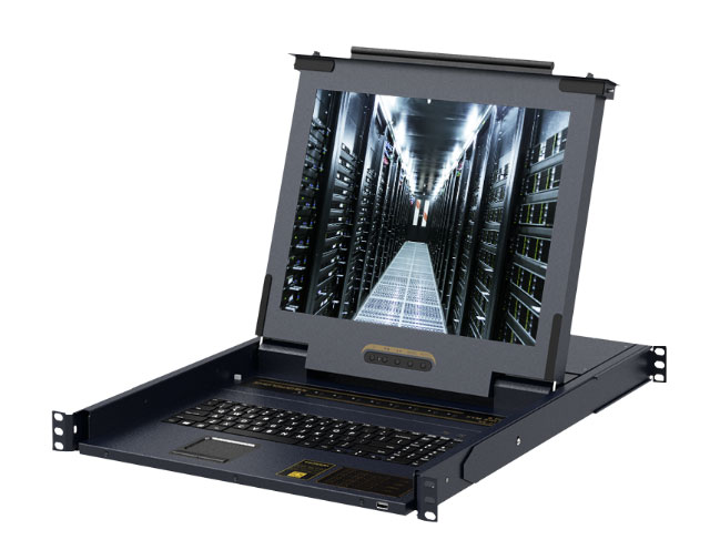 胜为  KS-2708C 数字KVM切换器 8口带17英寸LCD显示器配网口 8进1出电脑转换器