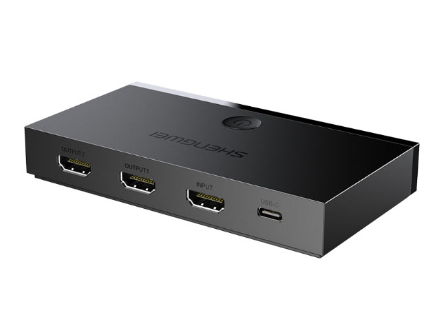 胜为  DHD2102G HDMI2.0分配器一进二出1进2出 4K60Hz高清视频分屏器一分二 笔记本电脑显示器投影仪