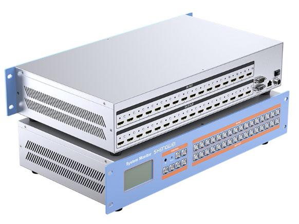 胜为  DHD1616K HDMI矩阵切换器16进16出 4K/30Hz高清音视频同步会议矩阵拼接屏控制器