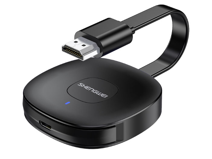 胜为  DHD0010G 手机无线投屏器 5G+2.4双频传输协议音视频同屏器 支持苹果华为手机电脑接电视显示器投影仪