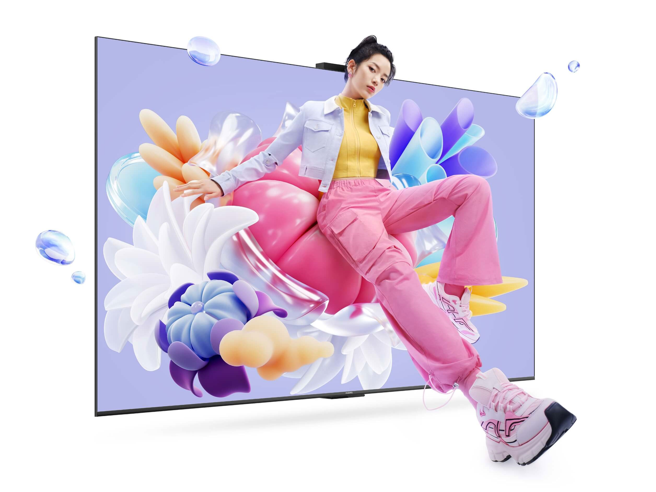 华为 Vision 智慧屏 4 SE AI摄像头|4K超级投屏’双120Hz流畅护眼4K超高清全面屏