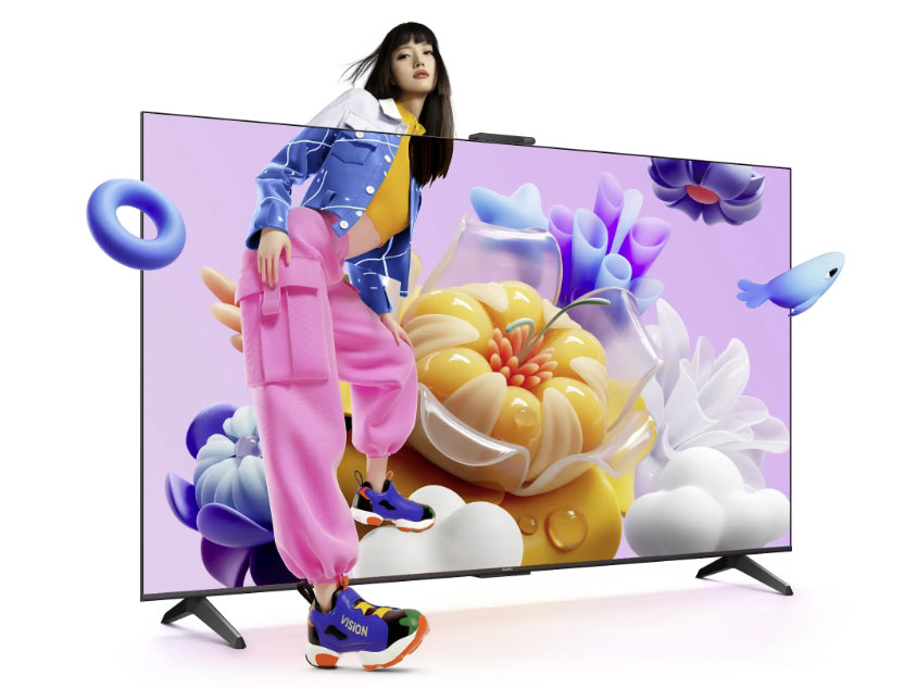 华为 Vision 智慧屏 SE3 AI摄像头双120Hz流畅护眼?超级投屏14K超高清全面屏