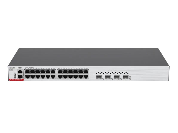锐捷（Ruijie）RG-S5300-24GT2SFP2XS-E  24口千兆电三层网管型接入交换机，2个千兆光口，万兆上行