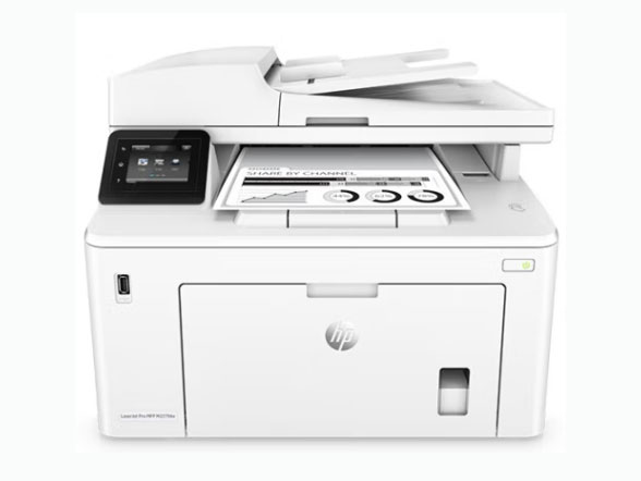 惠普（HP）M227fdw四合一无线黑白激光一体机家用微信打印（打印、复印、扫描、传真、自动双面打印）