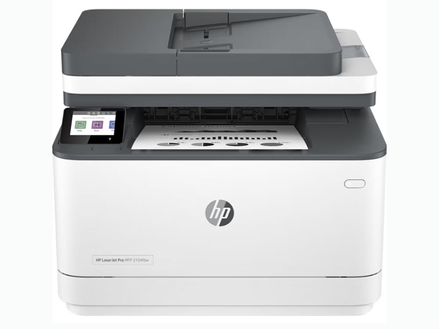 惠普（HP）打印机 3104fdw A4黑白激光复印扫描传真一体机 无线 自动双面 家用办公 3104fdw标配【四合一/双频无线/有线】